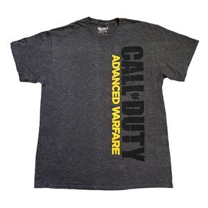 Call Of Duty Advanced Warfare Gray T-Shirt Men Medium Short Sleeeve Video Games